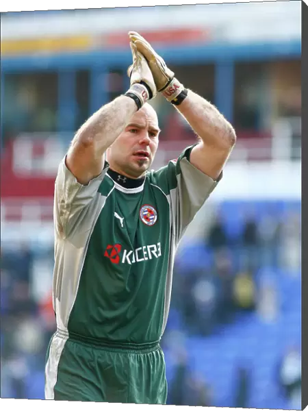 Marcus Hahnemann Celebrates Promotion: Reading FC's Goalkeeper Applauds the Crowd after Winning the Championship vs. Wolves (2006)