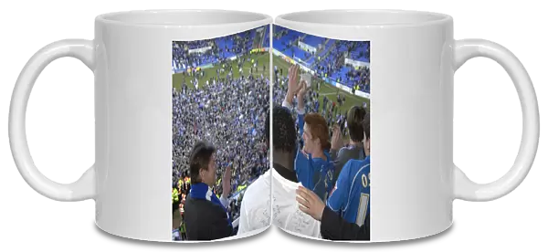 Reading FC: Champions John Madejski and the Team Celebrate Title Win with Adoring Fans (Derby County) - A Triumphant Moment