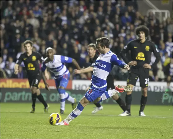 Adam Le Fondre Scores Penalty for Reading against Everton at Madjeski Stadium (November 17, 2012)