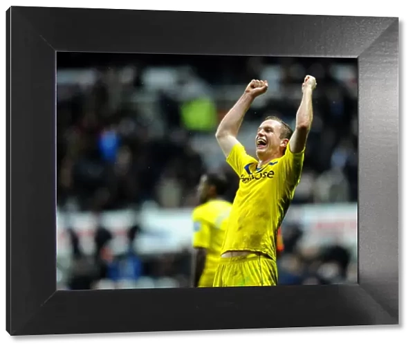 Reading's Alex Pearce Rejoices in Premier League Victory over Newcastle United at St. James Park (January 19, 2013)