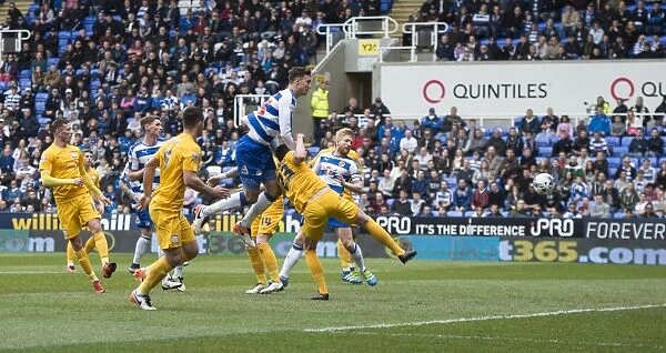 Disallowed Goal: Jake Cooper's Heading for Reading Against Preston North End in Sky Bet Championship