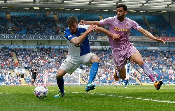 Grant Hanley Stands Firm Against Hal Robson-Kanu: Reading vs. Blackburn Rovers, Sky Bet Championship, Ewood Park