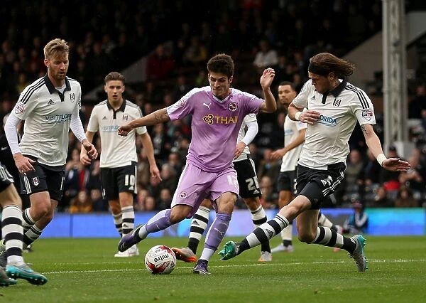 Lucas Piazon in Action: Reading FC vs Fulham, Sky Bet Championship - Craven Cottage