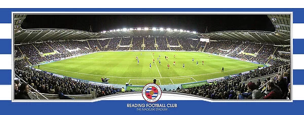 Match at Night Framed Panoramic Photograph