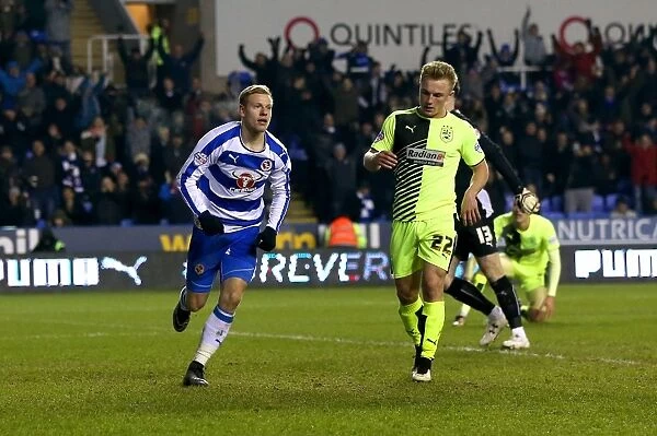 Matej Vydra Scores Reading's Second Goal in FA Cup Third Round Replay Against Huddersfield Town