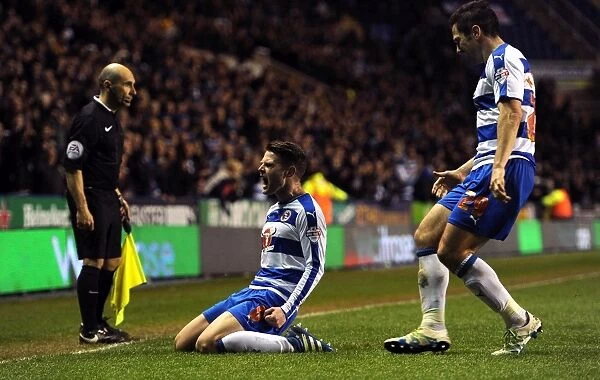 Oliver Norwood Scores His Second Goal: Reading FC vs. Nottingham Forest in Sky Bet Championship