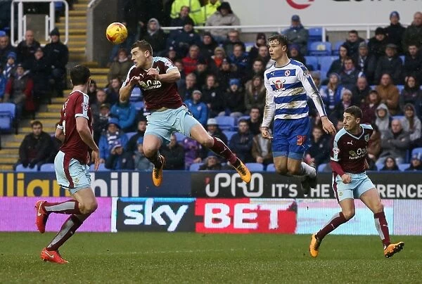 Sam Vokes Saves Burnley: Dramatic Moment Reading's Jake Cooper Threatens, but Vokes Clears the Danger