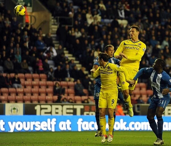 Sean Morrison Scores First Goal: Wigan Athletic vs. Reading, Barclays Premier League (November 24, 2012)