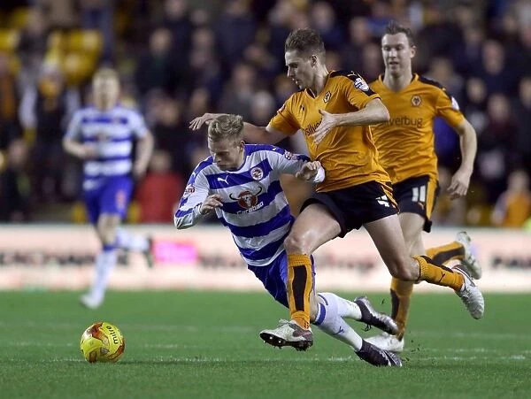 Wolves vs. Reading: Edwards Fouls Vydra in Intense Sky Bet Championship Clash