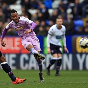 Jordan Obita's Determined Shot: Bolton Wanderers vs. Reading, Sky Bet Championship