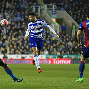 Michael Hector in FA Cup Quarter-Final Action: Reading FC vs Crystal Palace at Madejski Stadium