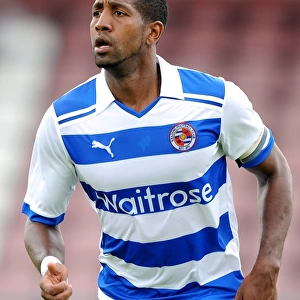 Mikele Leigertwood in Action: Reading FC's Pre-Season Clash against Northampton Town at Sixfields Stadium
