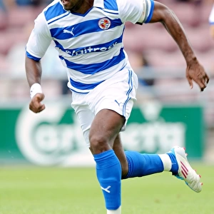 Reading FC's Mikele Legertwood in Action during Pre-Season Friendly against Northampton Town at Sixfields Stadium
