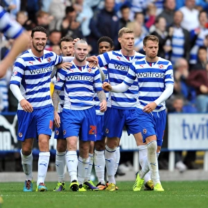 Reading Football Club: Danny Guthrie's Euphoric Moment as Reading Score Their Second Goal Against Birmingham City in Sky Bet Championship