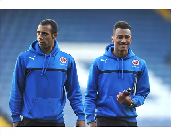 Reading FC: Anton Ferdinand and Jordan Obita Pre-Match Stroll at Ewood Park