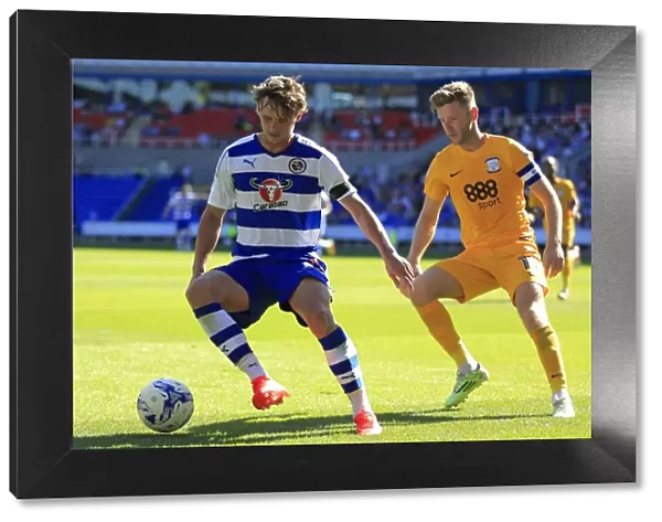 Battle for Supremacy: John Swift vs. Paul Gallagher in the Sky Bet Championship Clash between Reading and Preston North End at Madejski Stadium