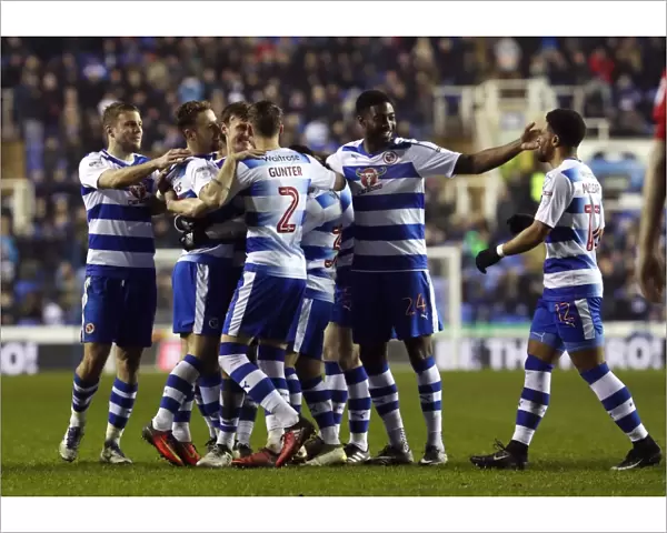 Reading Celebrate First Goal: Roy Beerens Scores after Penalty Save vs. Fulham (Sky Bet Championship)