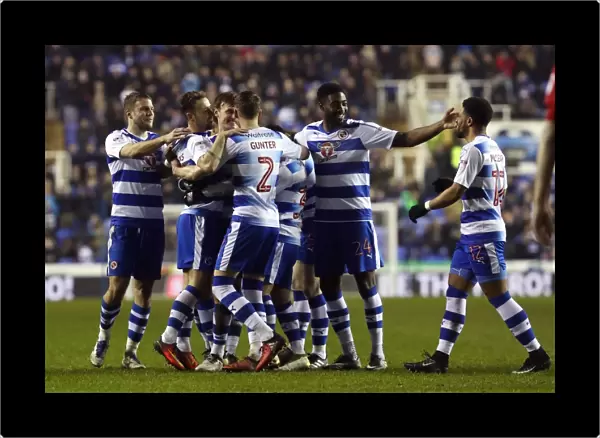 Reading Celebrate First Goal: Roy Beerens Scores after Penalty Save vs. Fulham (Sky Bet Championship)