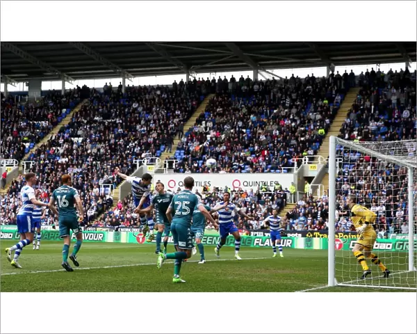 Reading's Yann Kermorgant Scores First Goal Against Wigan Athletic at Madejski Stadium