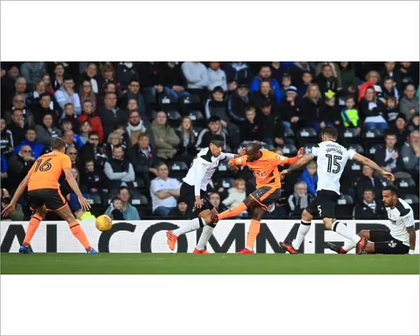 Sone Aluko Scores Reading's Second Goal: Derby County vs. Reading in Sky Bet Championship at Pride Park
