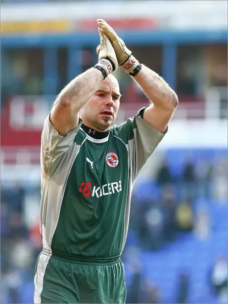 Marcus Hahnemann Celebrates Promotion: Reading FC's Goalkeeper Applauds the Crowd after Winning the Championship vs. Wolves (2006)