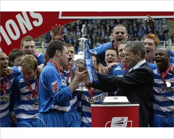 Murty Receives the Championship Trophy