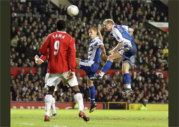 Brynjar Gunnarsson heads home on 69 minutes to level the score at Old Trafford