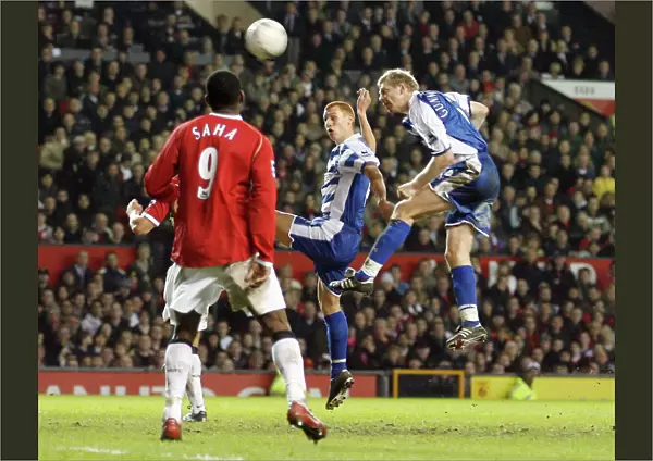 Brynjar Gunnarsson heads home on 69 minutes to level the score at Old Trafford