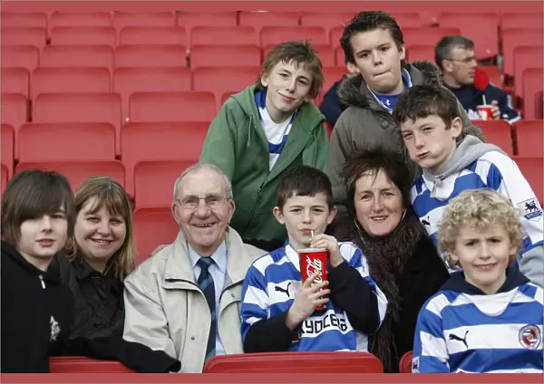 Fans of the Day - Arsenal Away - Reading fans at the Emirates Stadium