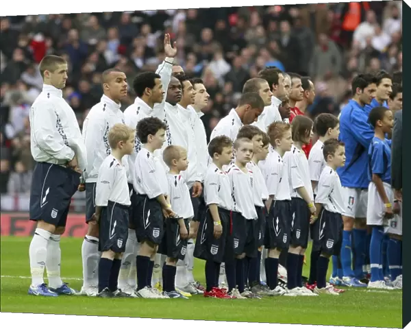 Leroy Lita lines up for England U21s at the new Wembley Stadium