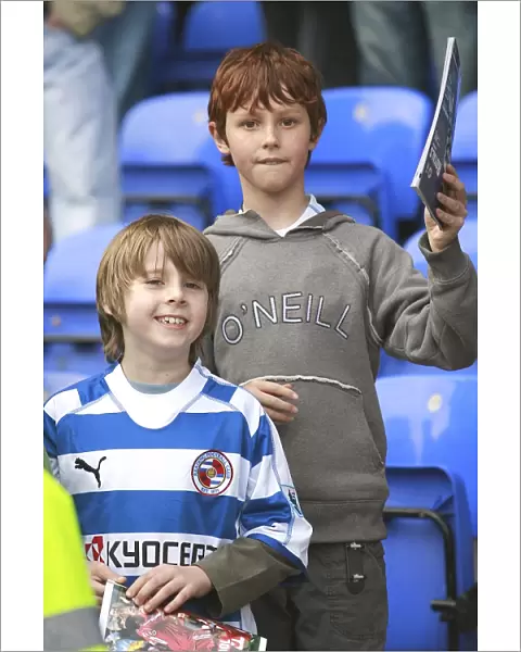 Fans of the Day - two young Royals fans before the Liverpool game