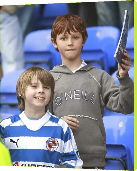 Fans of the Day - two young Royals fans before the Liverpool game