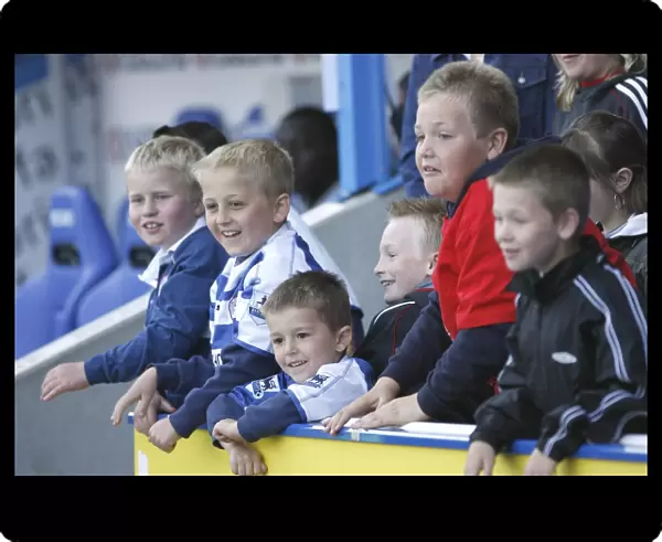 Young Royals fans play ball with Bobby Convey at the half time break against Watford
