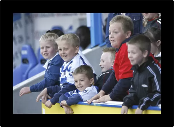 Young Royals fans play ball with Bobby Convey at the half time break against Watford