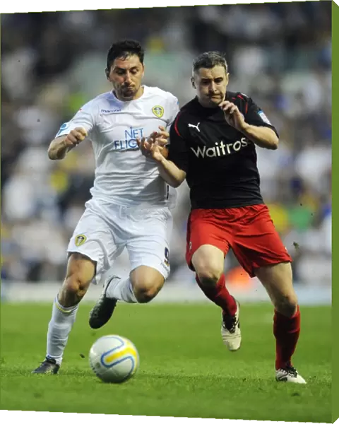 Battle for the Ball: Griffin vs. Paynter - Leeds United vs. Reading Championship Clash at Elland Road