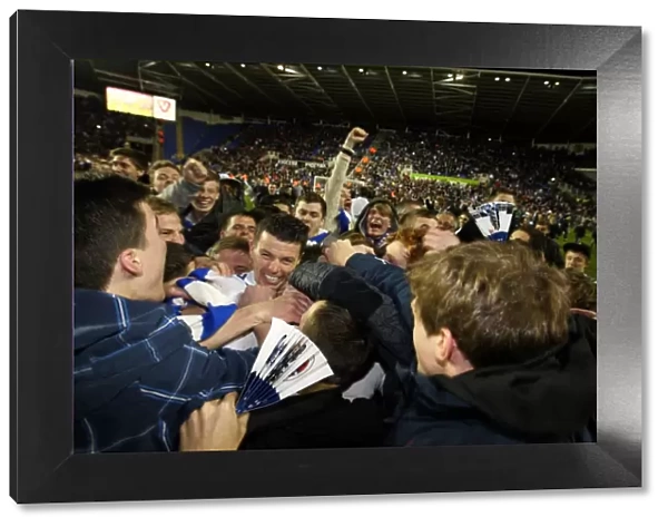 Ian Harte's Euphoric Moment: Reading FC Celebrates Championship Victory over Nottingham Forest