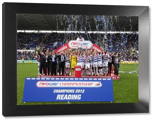 Reading FC's Npower Championship Promotion Parade with the Trophy at Madejski Stadium
