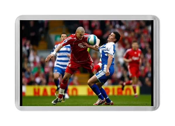 Shane Long vs. Martin Skrtel: Intense Battle at Liverpool vs. Reading, Barclays Premiership 2007 / 08 (15th March 2008)