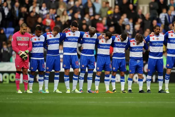 Reading FC: Moment of Silence at Madjeski Stadium during Reading vs. Norwich City (Barclays Premier League, 10-11-2012)