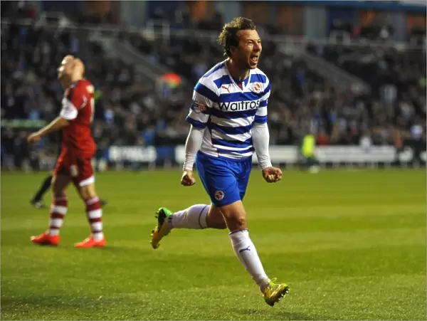 Adam Le Fondre Scores Thrilling First Goal for Reading in Championship Clash Against Middlesbrough at Madejski Stadium