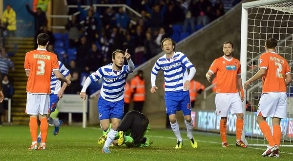 Adam Le Fondre Scores His Second Goal: Reading Takes 2-0 Lead Over Blackpool