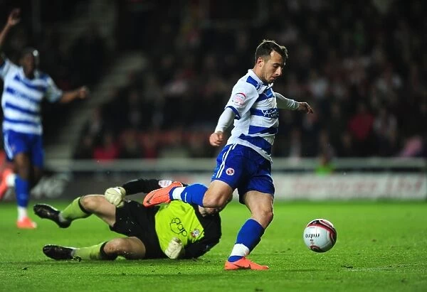 Adam Le Fondre Scores Thrilling Third Goal Past Kelvin Davis in Southampton vs. Reading (Npower Championship)