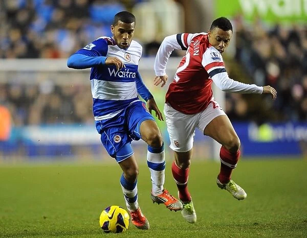 Battle for the Ball: Coquelin vs. Mariappa - Reading FC vs. Arsenal, Premier League (December 17, 2012, Madjeski Stadium)