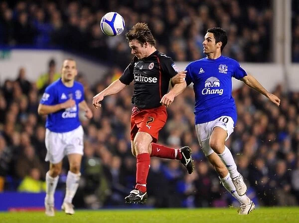 Battle for the Ball: Mikel Arteta vs. Jay Tabb - FA Cup Fifth Round Rivalry at Goodison Park