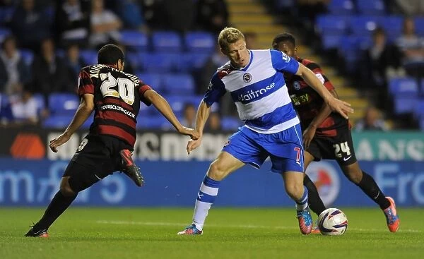 Battle for the Ball: Pogrebnyak vs. Knight-Percival - Capital One Cup Clash between Reading and Peterborough United