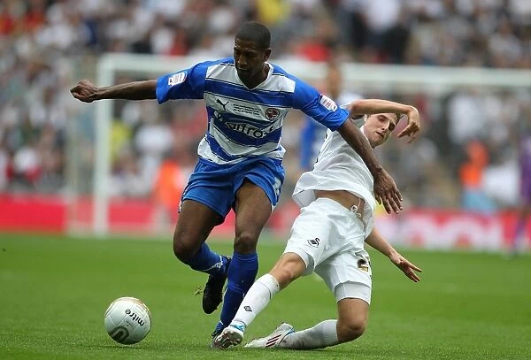 Battle at Wembley: A Clash of Midfield Titans - Leigertwood vs. Allen (Reading vs. Swansea City Championship Play-Off Final)