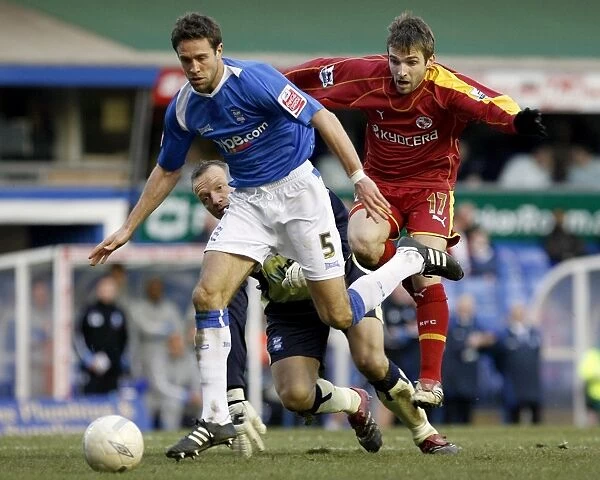 Bobby Convey fires a shot past Matthew Upson, and the stranded Maik Taylor