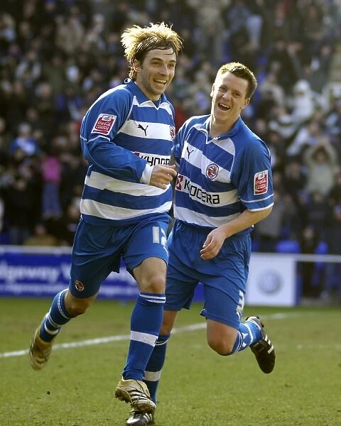 Bobby Convey and Nicky Shorey: Celebrating a Goal for Reading FC (Minute 23 vs Wolves)