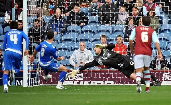 Brian Jensen's Breathtaking Near-Save on Shane Long's Penalty: Burnley vs. Reading (Npower Football League Championship)