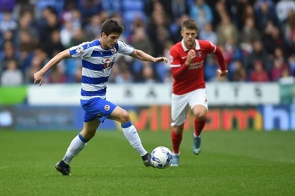 Charging Forward: Lucas Piazon's Determined Attack in Reading's Sky Bet Championship Clash Against Charlton Athletic at Madejski Stadium